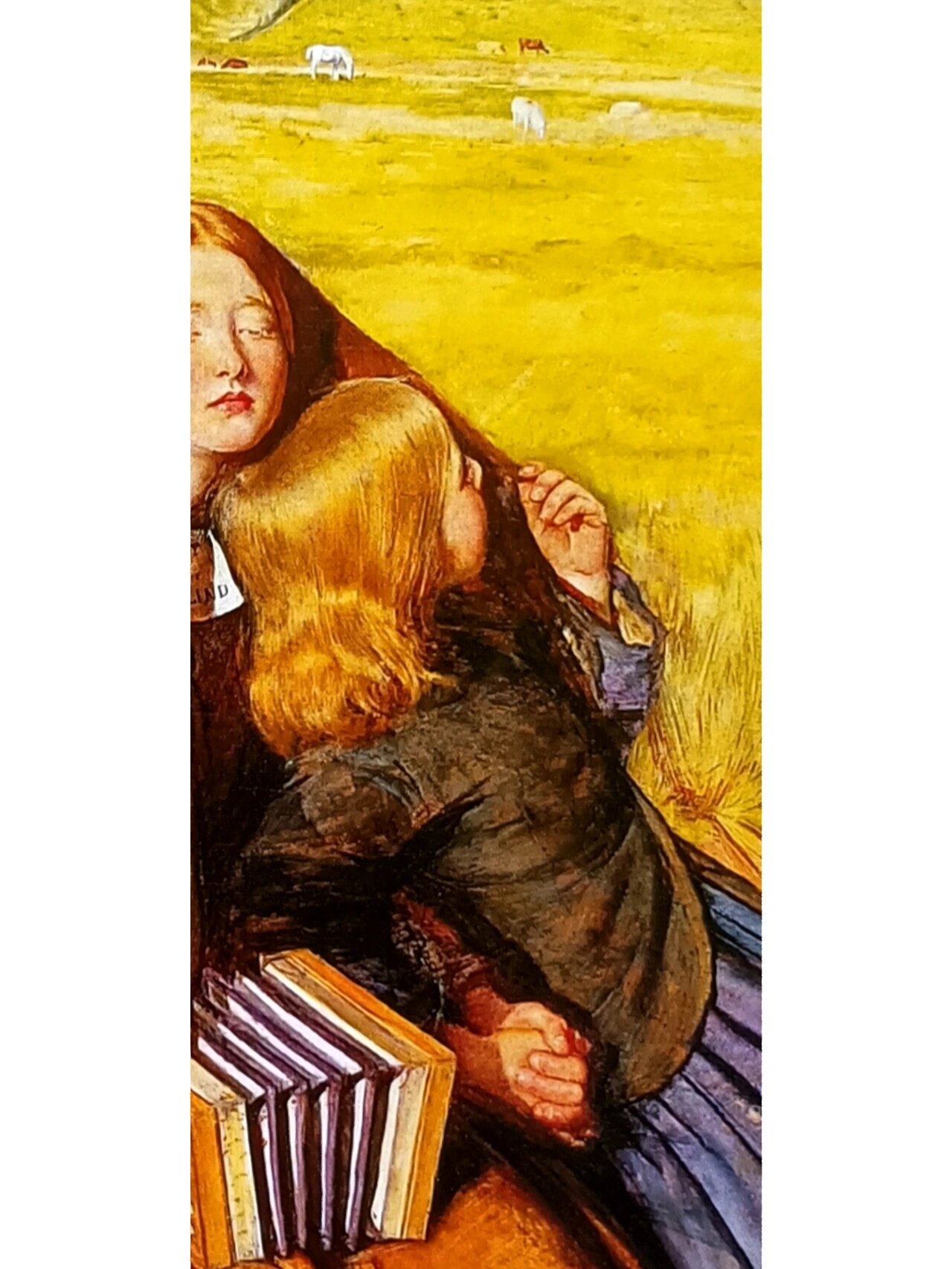 名画欣赏《盲女》 1854一1856年,布面油画,  81厘米x62厘米, 伯明翰