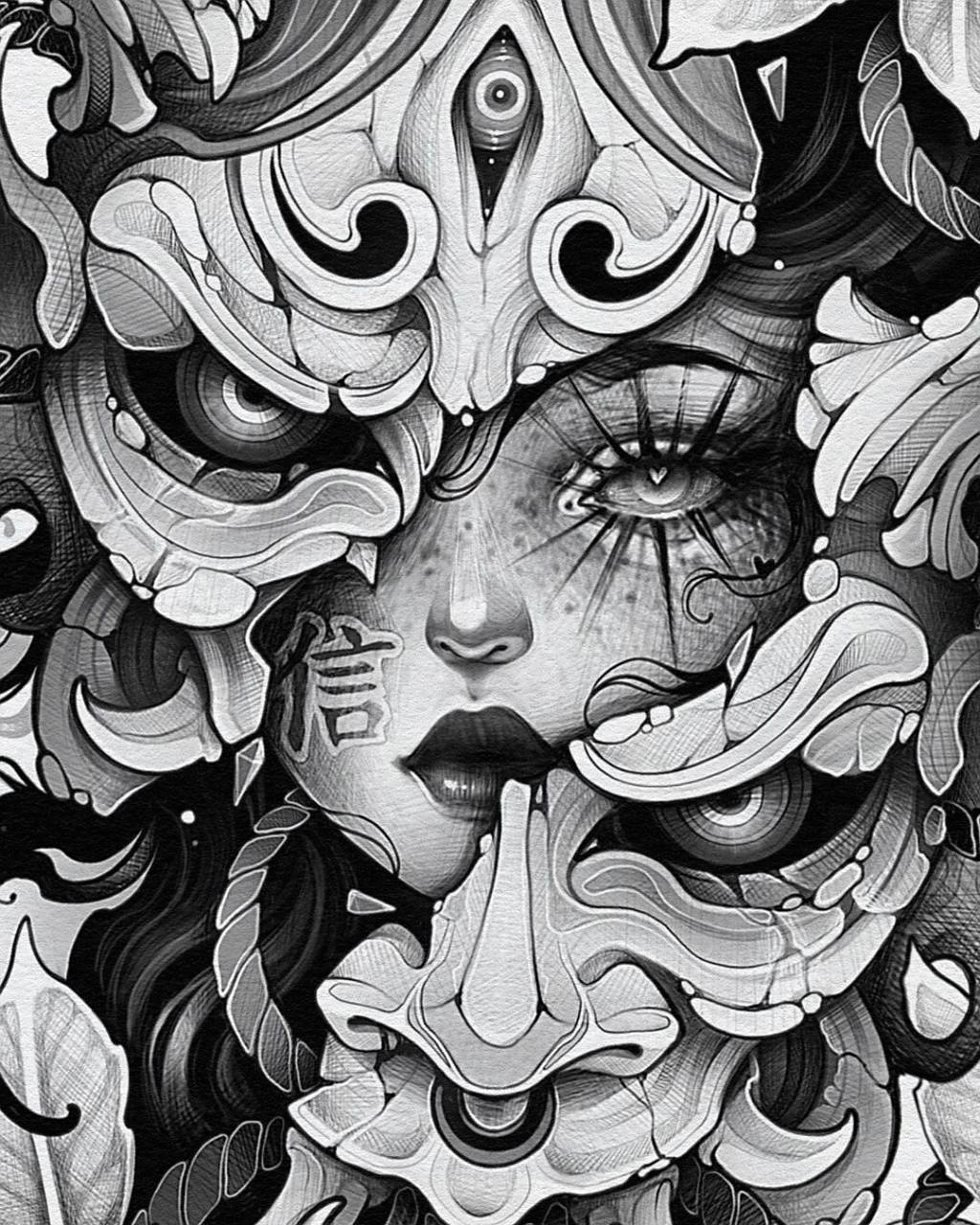 满背般若艺妓 精选手稿分享