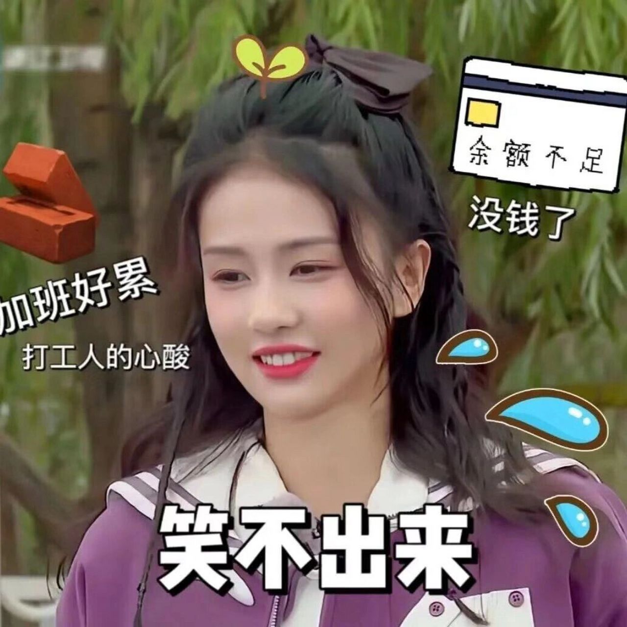 今日份白鹿表情包 笑到起飞 今日份"快乐表情包"都是白鹿给的