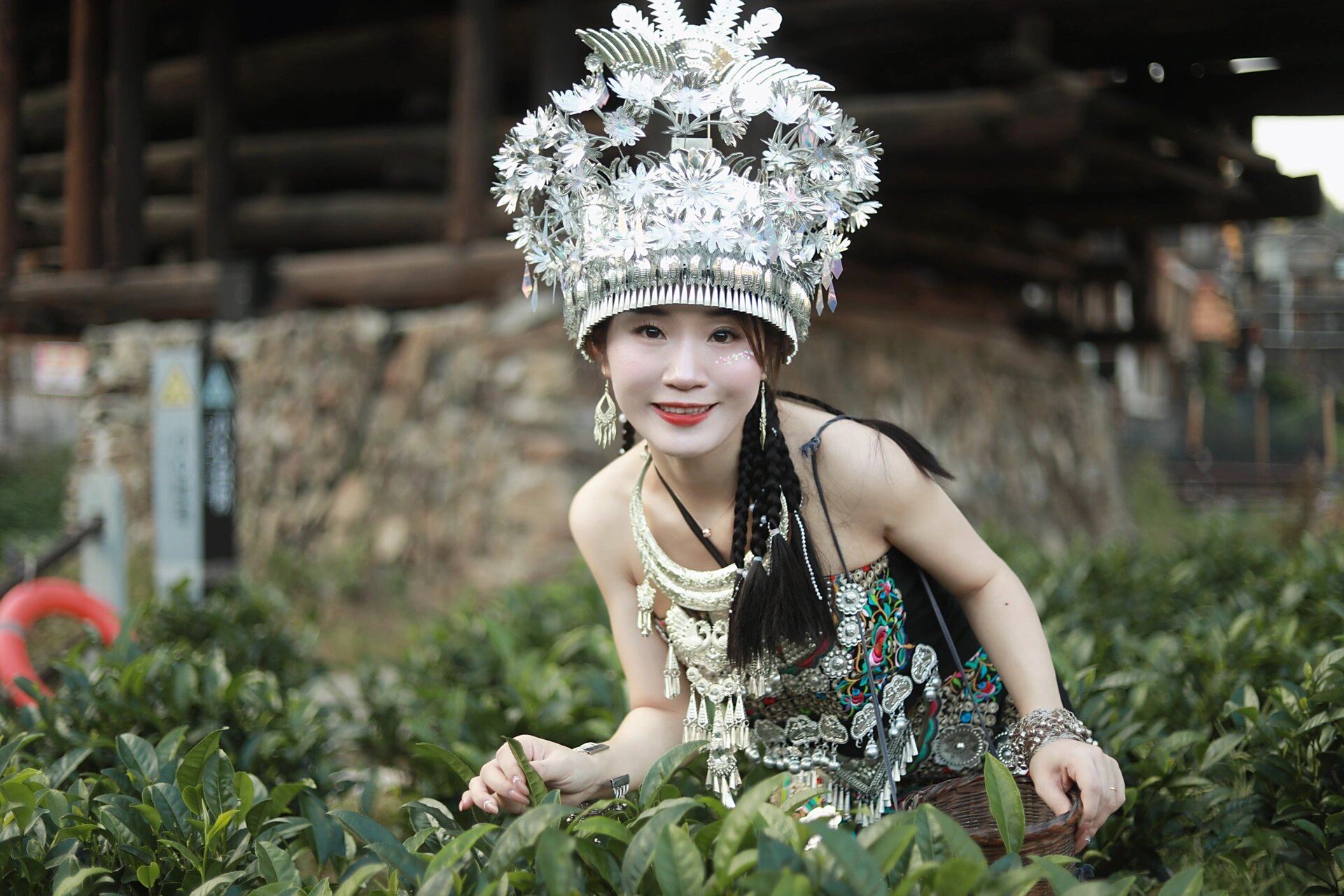 侗族服饰  体验一把侗族阿妹,记录一下.