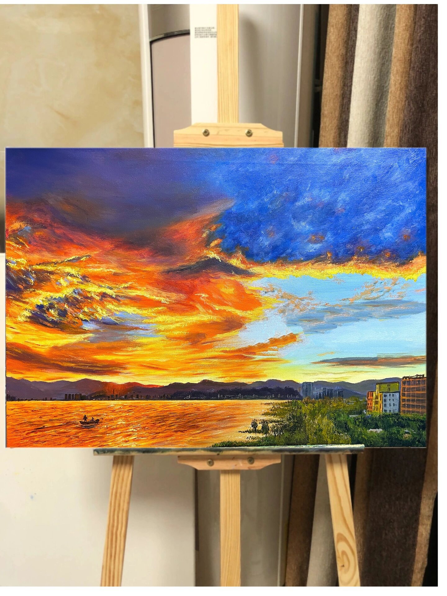 火烧云/手绘油画
