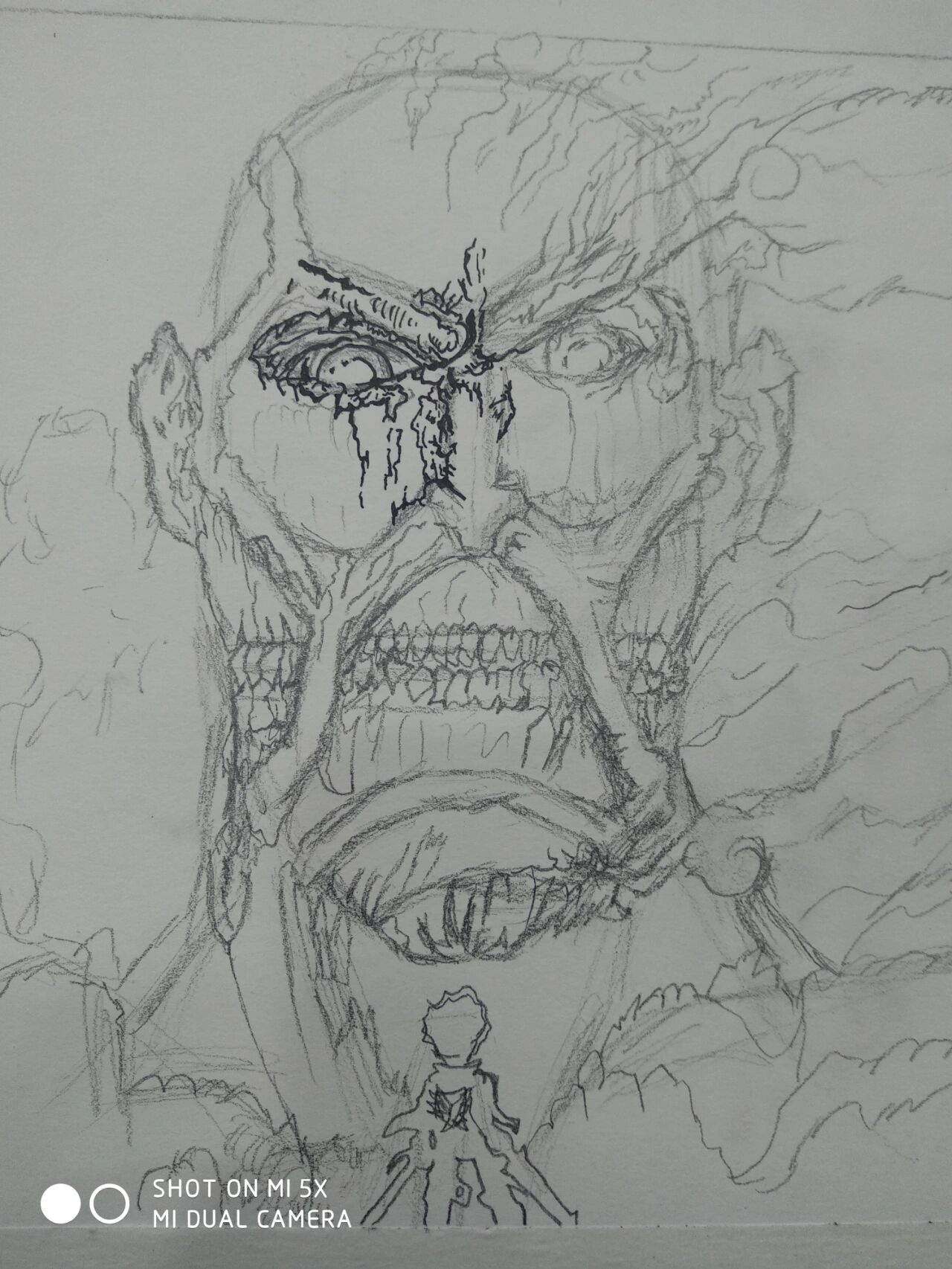 进击的巨人 超大型巨人 精画一下
