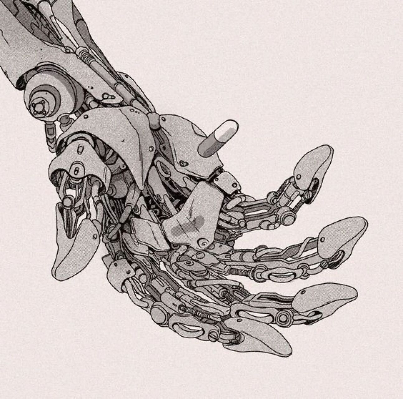 机械手素材分享 单体机械手 适用题目:元宇宙,人与科技,智能时代,未来