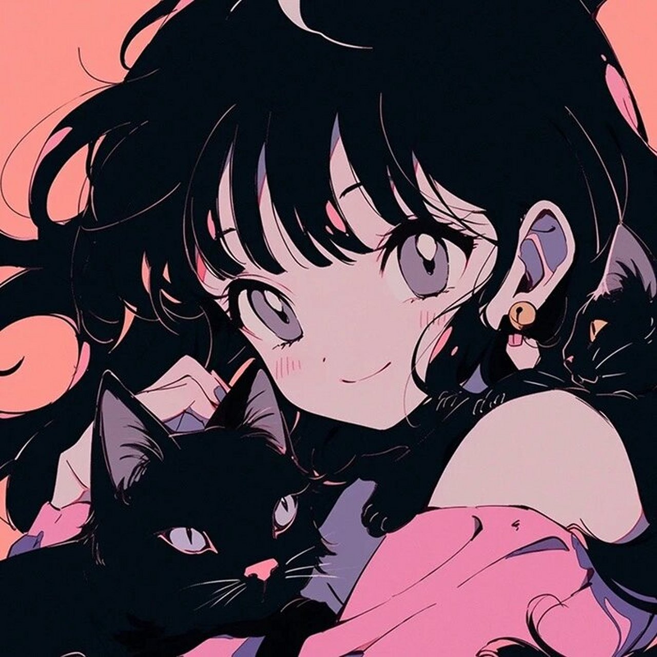 粉色系闺蜜头像 卡通漫画头像 又酷又飒又可爱 好爱