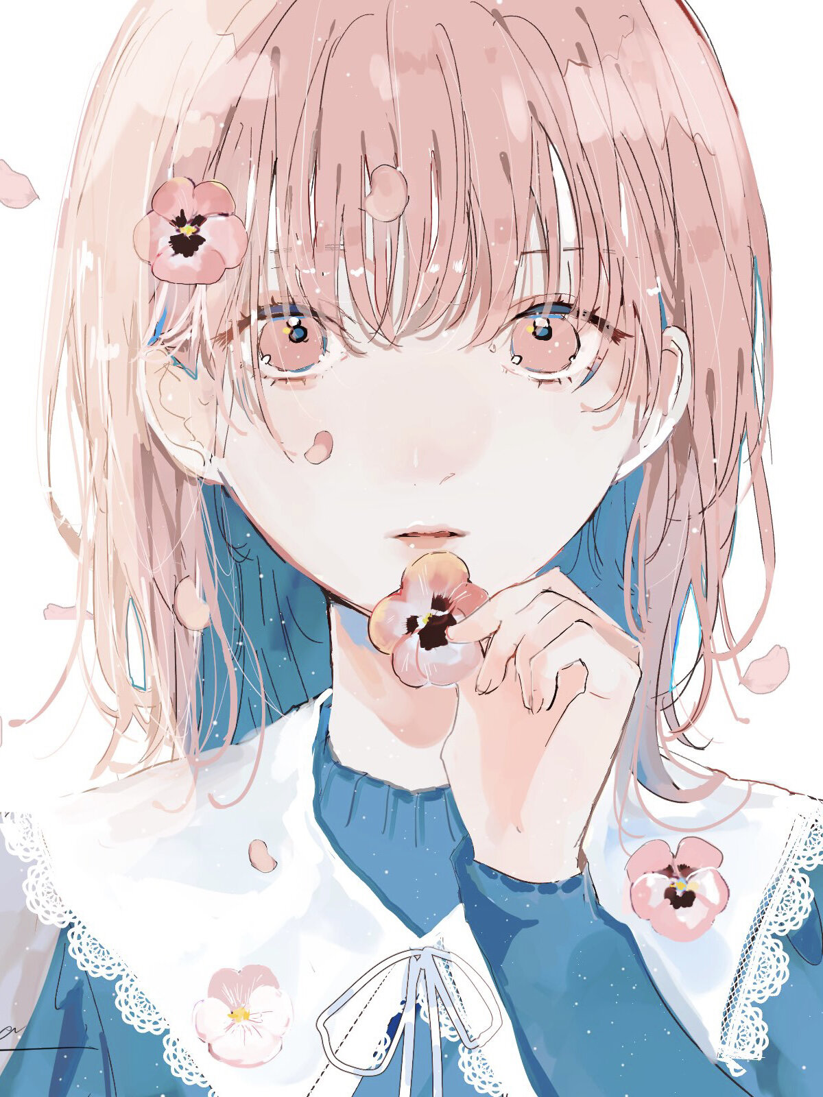 击中心脏的蓝色系💙清透唯美的二次元插画 hello~各位小伙伴们,今天