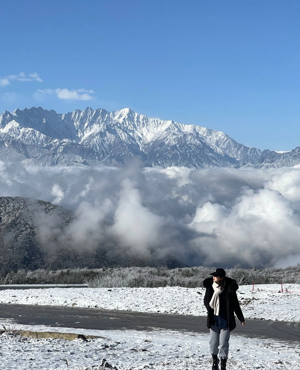 王岗坪看贡嘎山图片