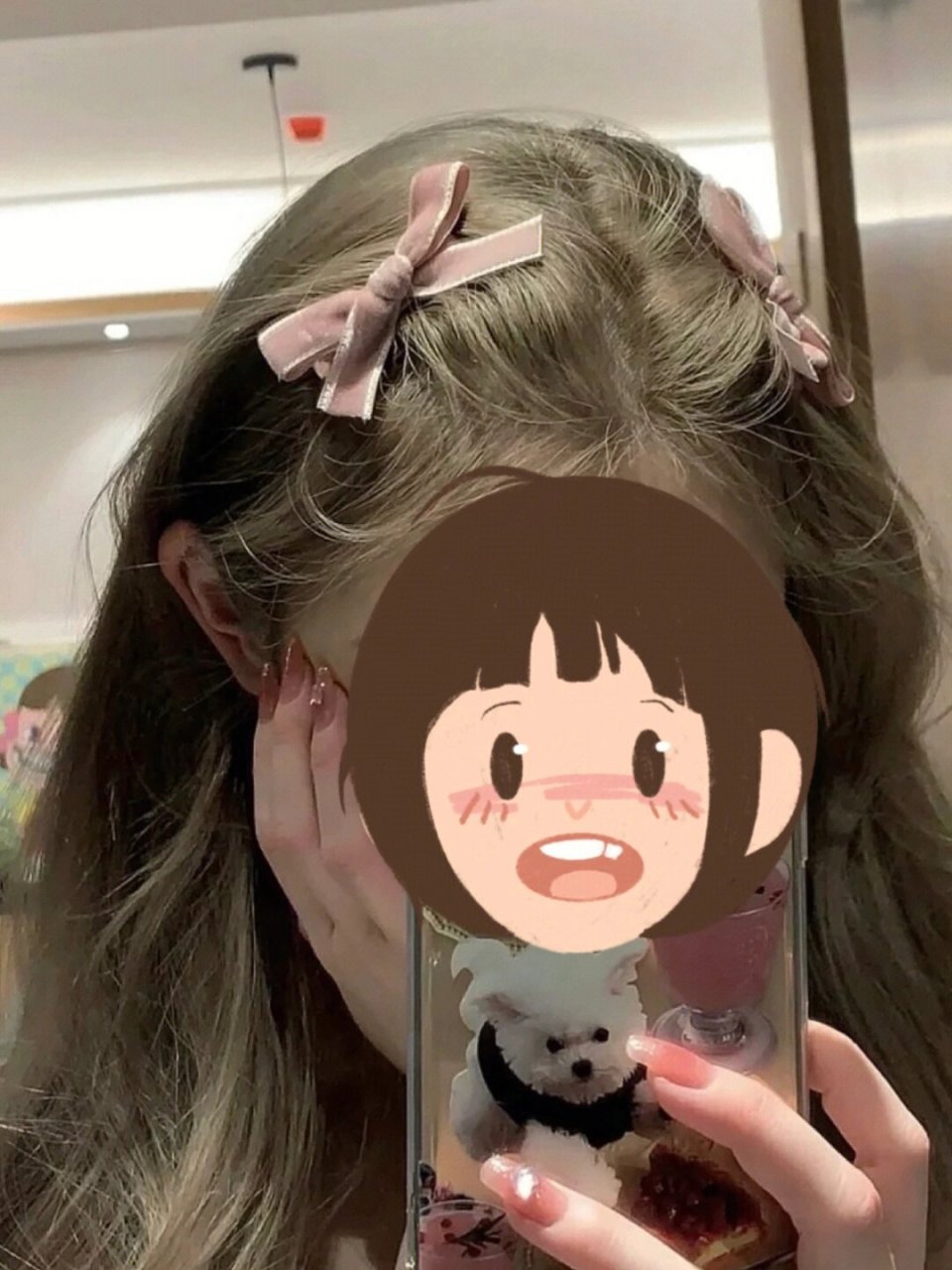 99染过最满意的发色之一———抹茶棕 发色:奶茶米灰色 冷色调 78