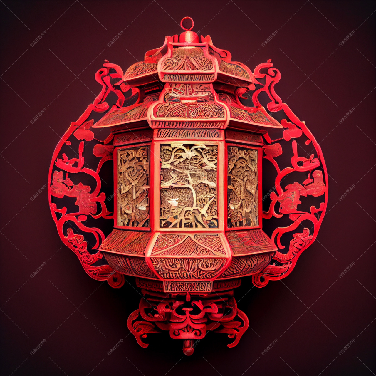 中国传统样式灯笼(上) 中国灯笼又统称为彩灯,是一种古老的汉族传统