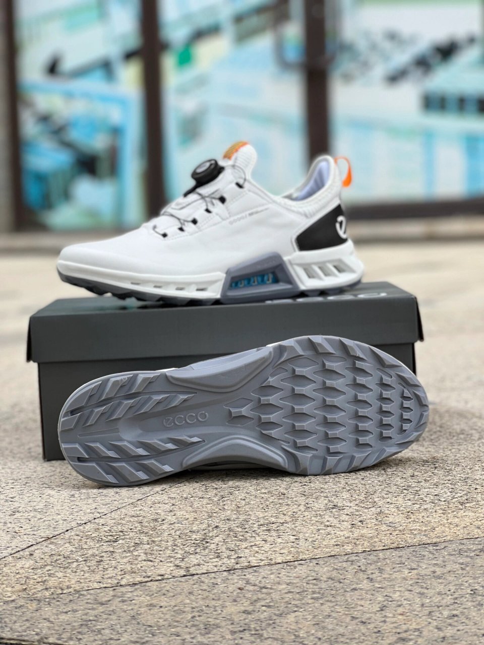 fashion潮鞋 ecco爱步高尔夫球鞋男鞋22新款耐磨休闲运动鞋健步c4