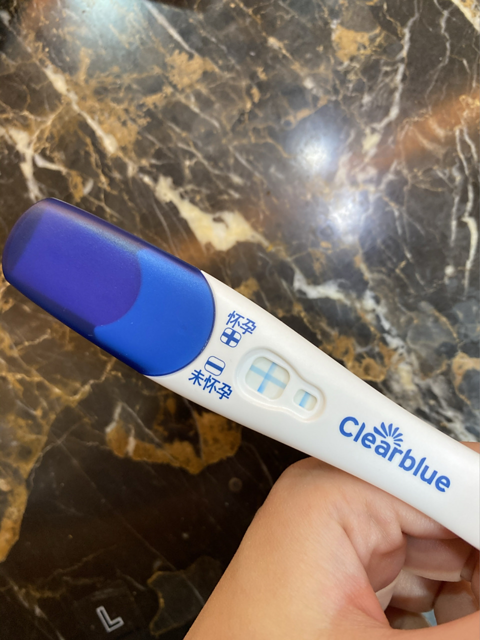 可丽蓝据说是最准的验孕棒 不敢相信自己有了 害怕激动又兴奋 备孕只