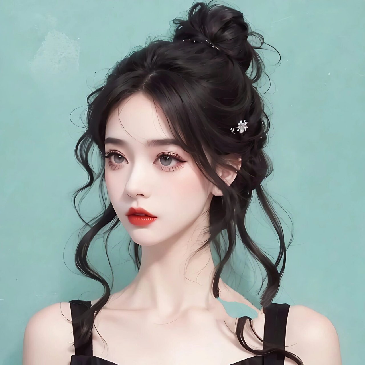 女生头像/丸子头 一切尽意 百事从欢