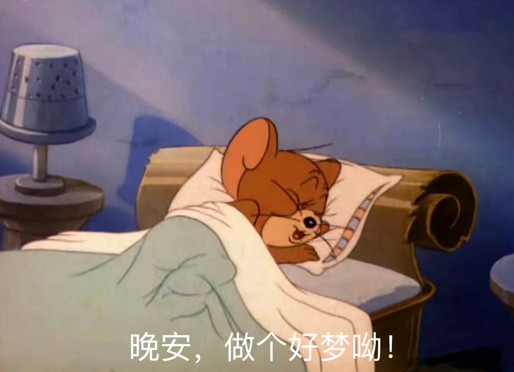 晚安💤 太喜欢杰瑞的各种睡姿了,太可爱了 收藏了一些当表情包用