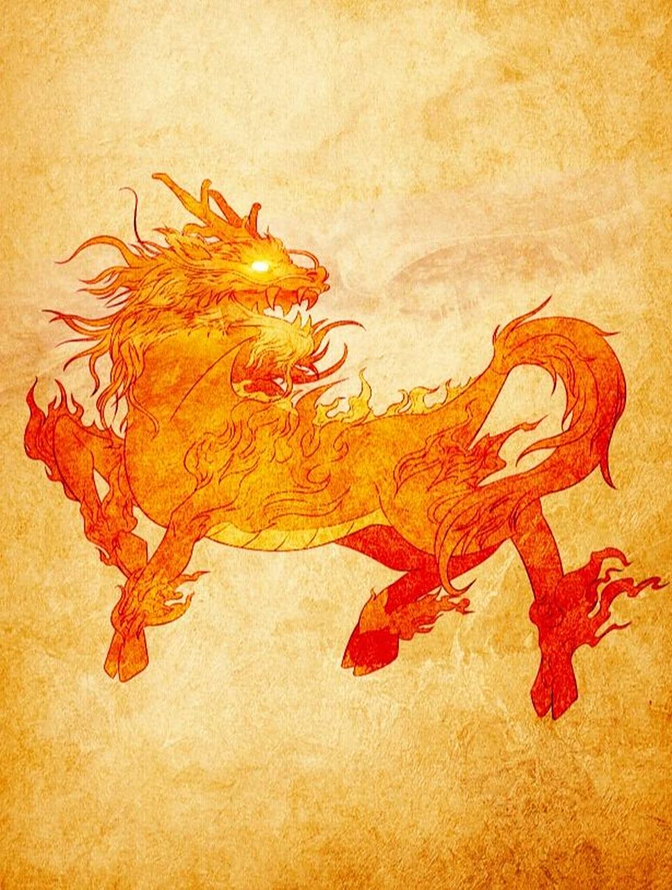 山海经61麒麟 《孟子·公孙丑》记载:"麒麟之于走兽,凤凰之于飞鸟