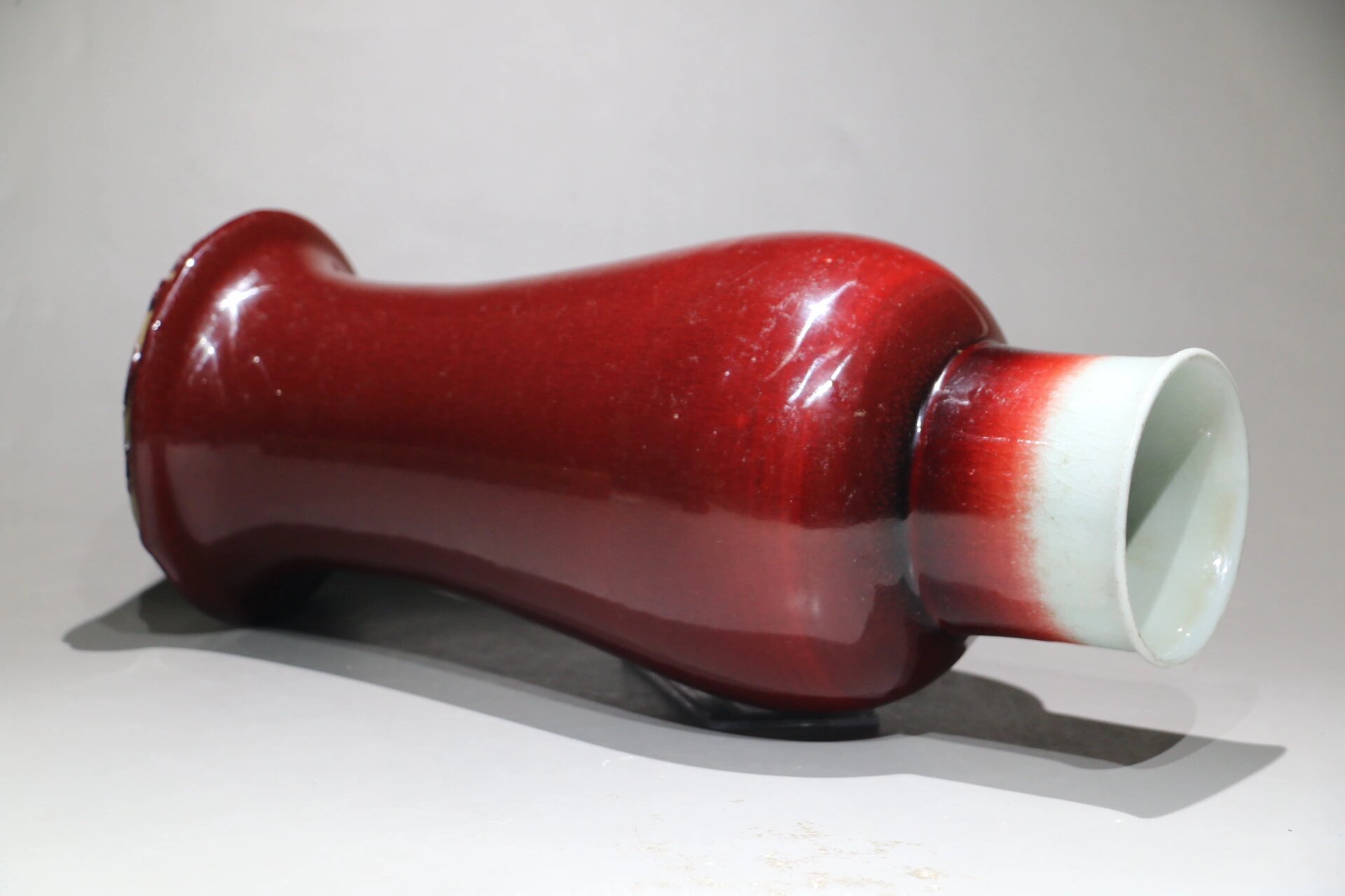 康熙郎窑 康熙郎窑红观音瓶,高度38,崔凯老师鉴定过了!