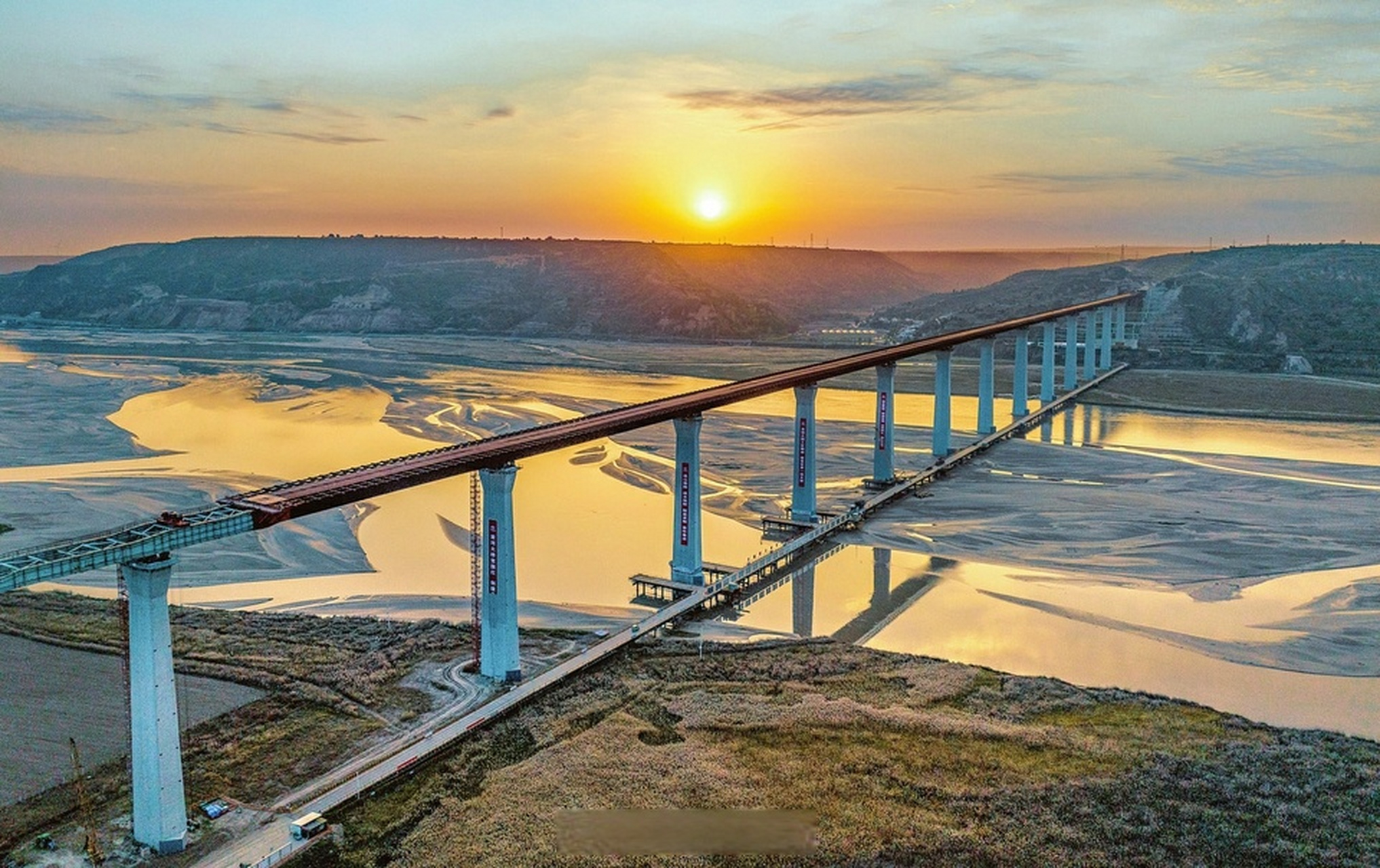 临猗黄河大桥位置图图片