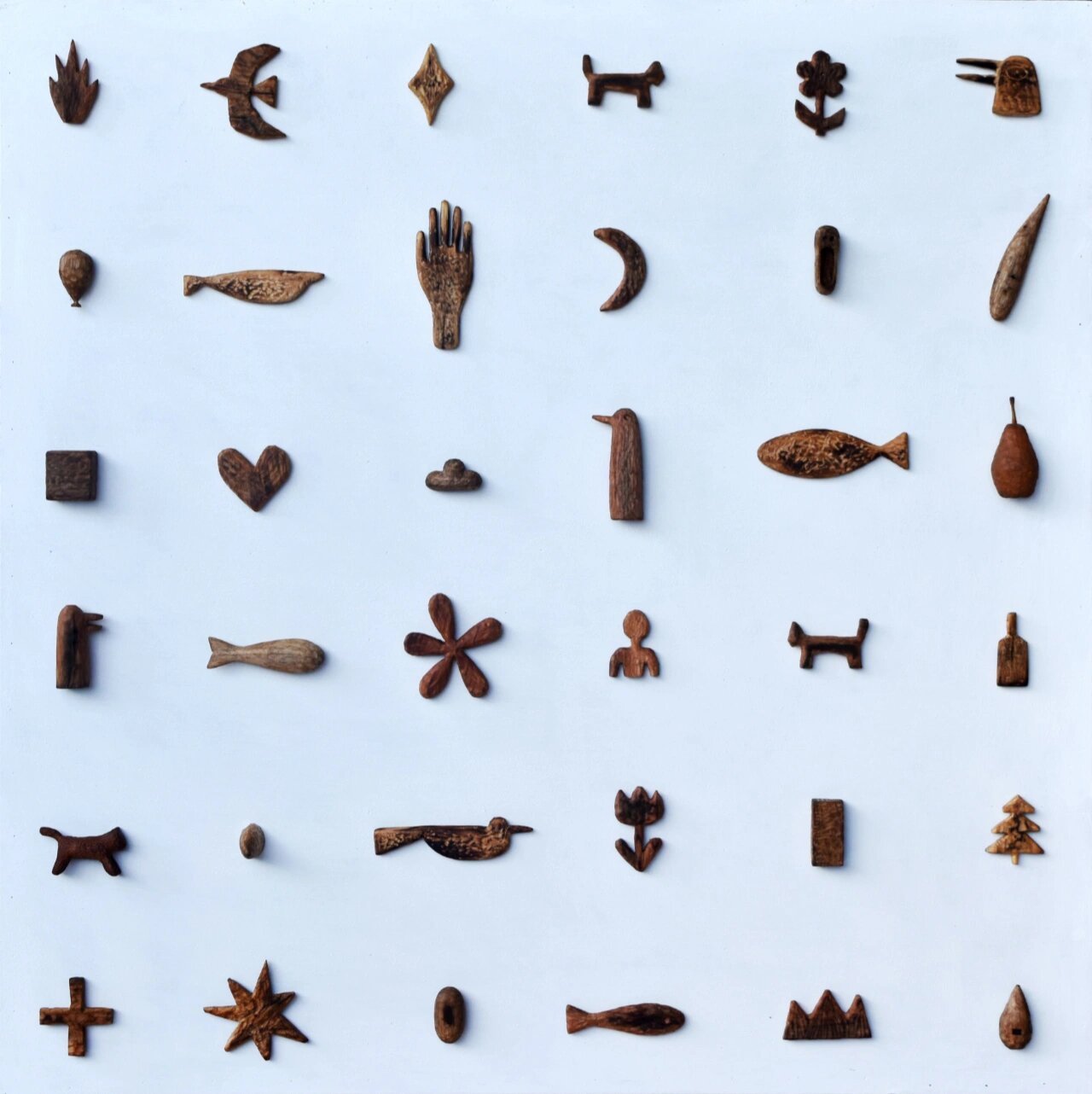 36个小木雕作品