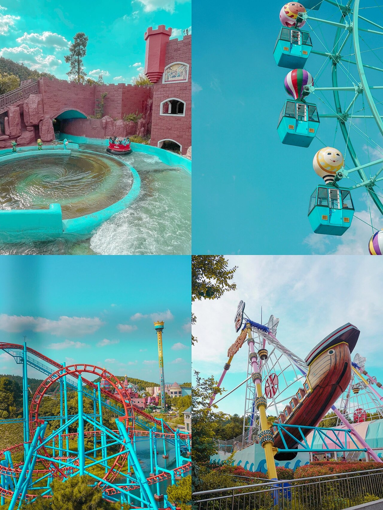 南京粉色城堡乐园.万亩跨山童话森林高空栈桥 .