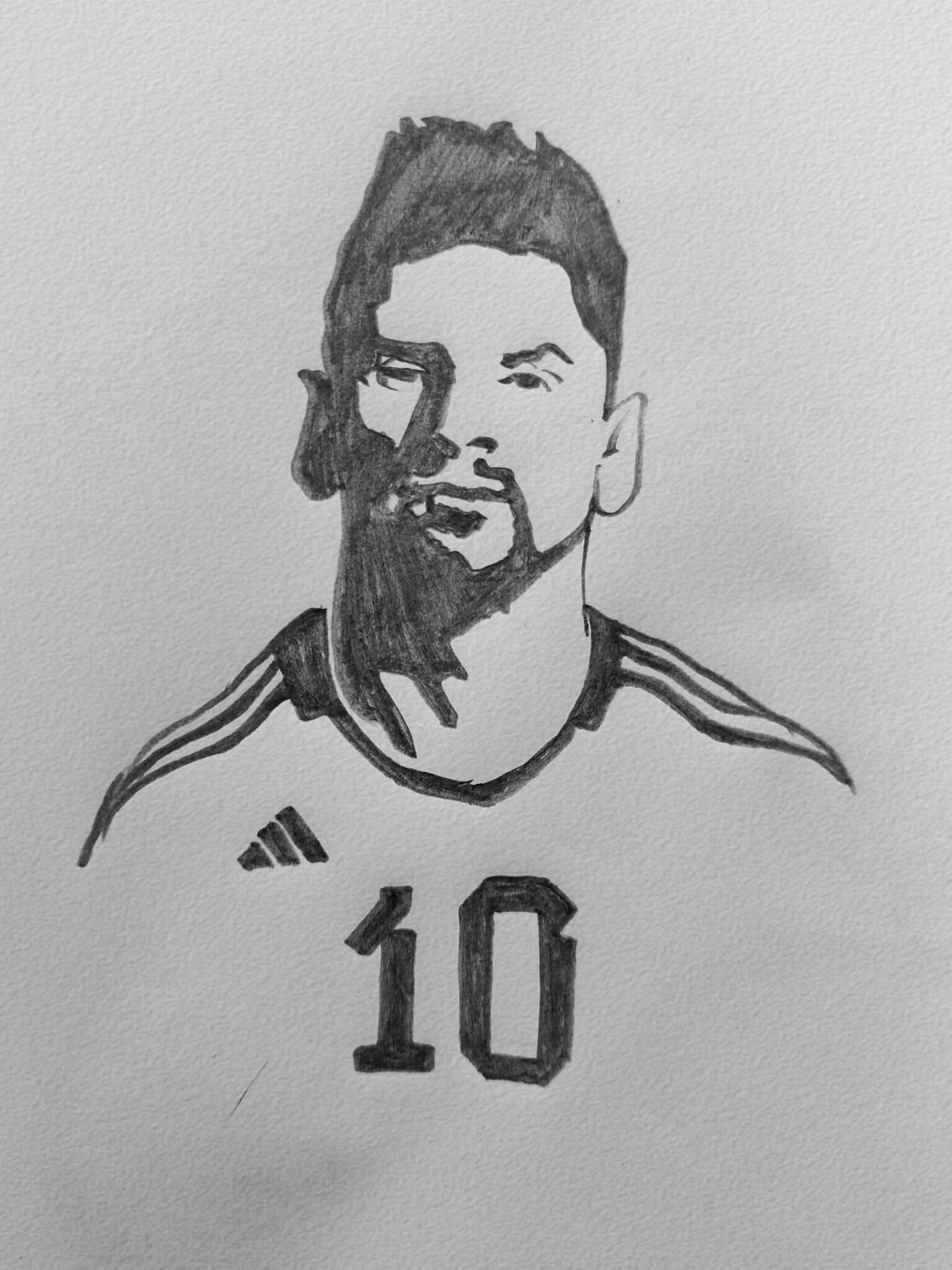 梅西简笔画过程图@李老师的教育经的动态