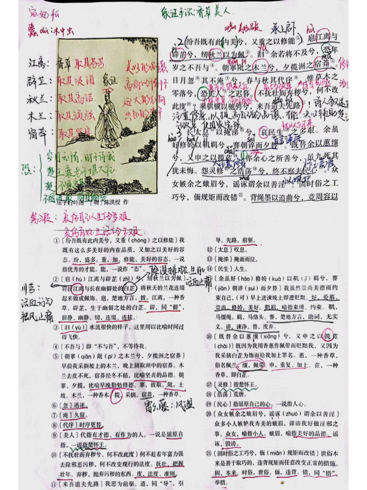 《离骚》笔记分享