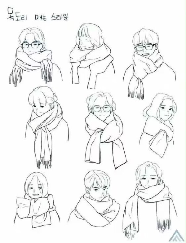 围巾素材参考@行有时限的动态