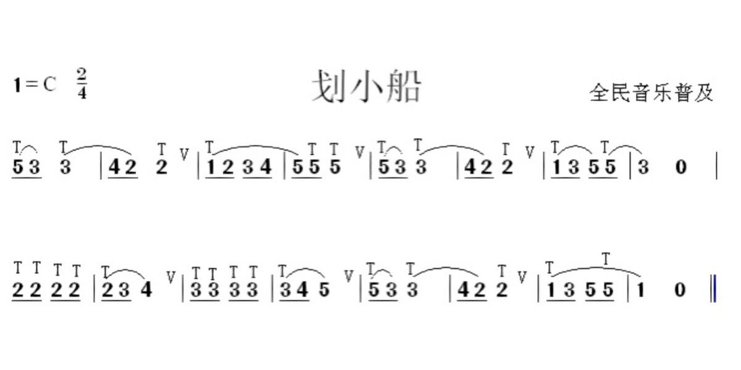 划船左手和弦图片