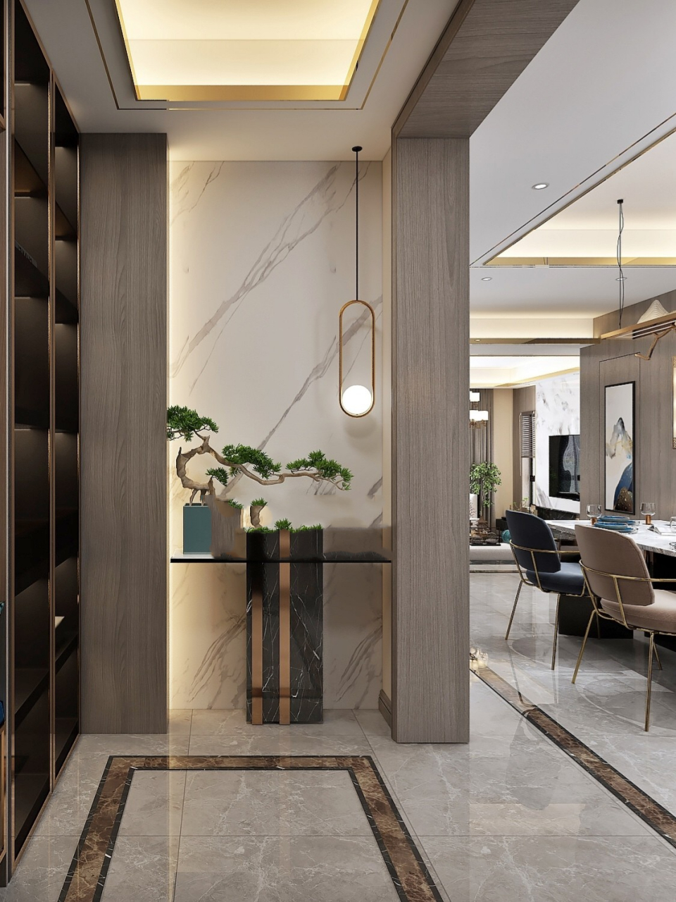 新中式轻奢99被赞爆的大热别墅装修风格 95如同古时物跨越了时空