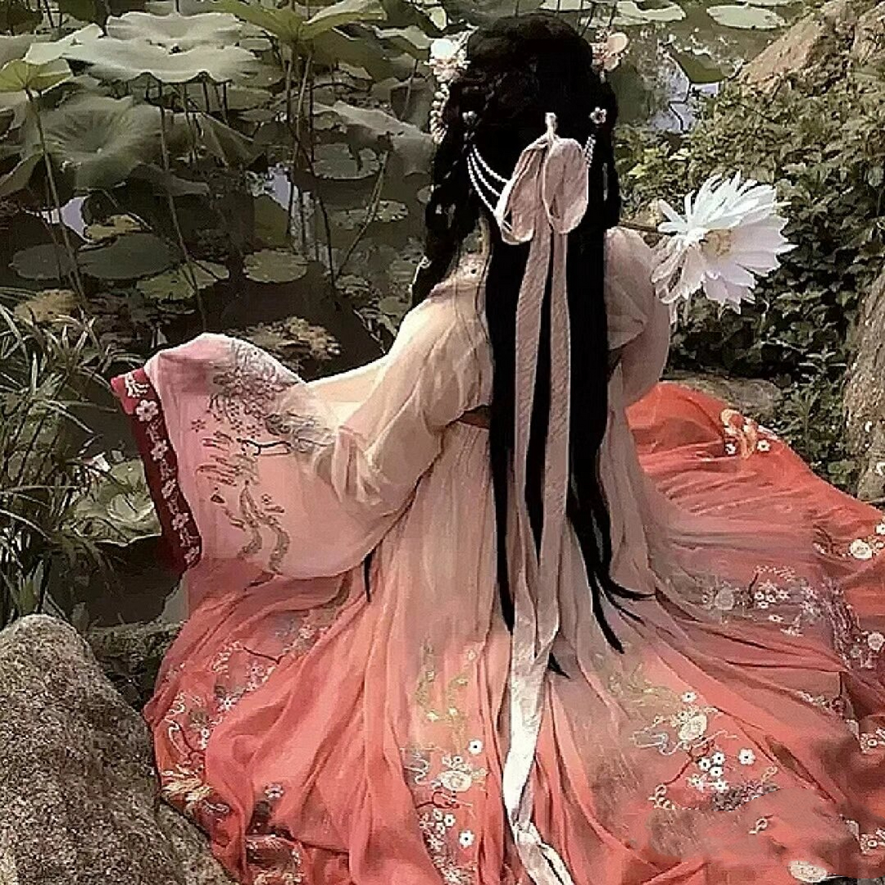 真人女生汉服头像