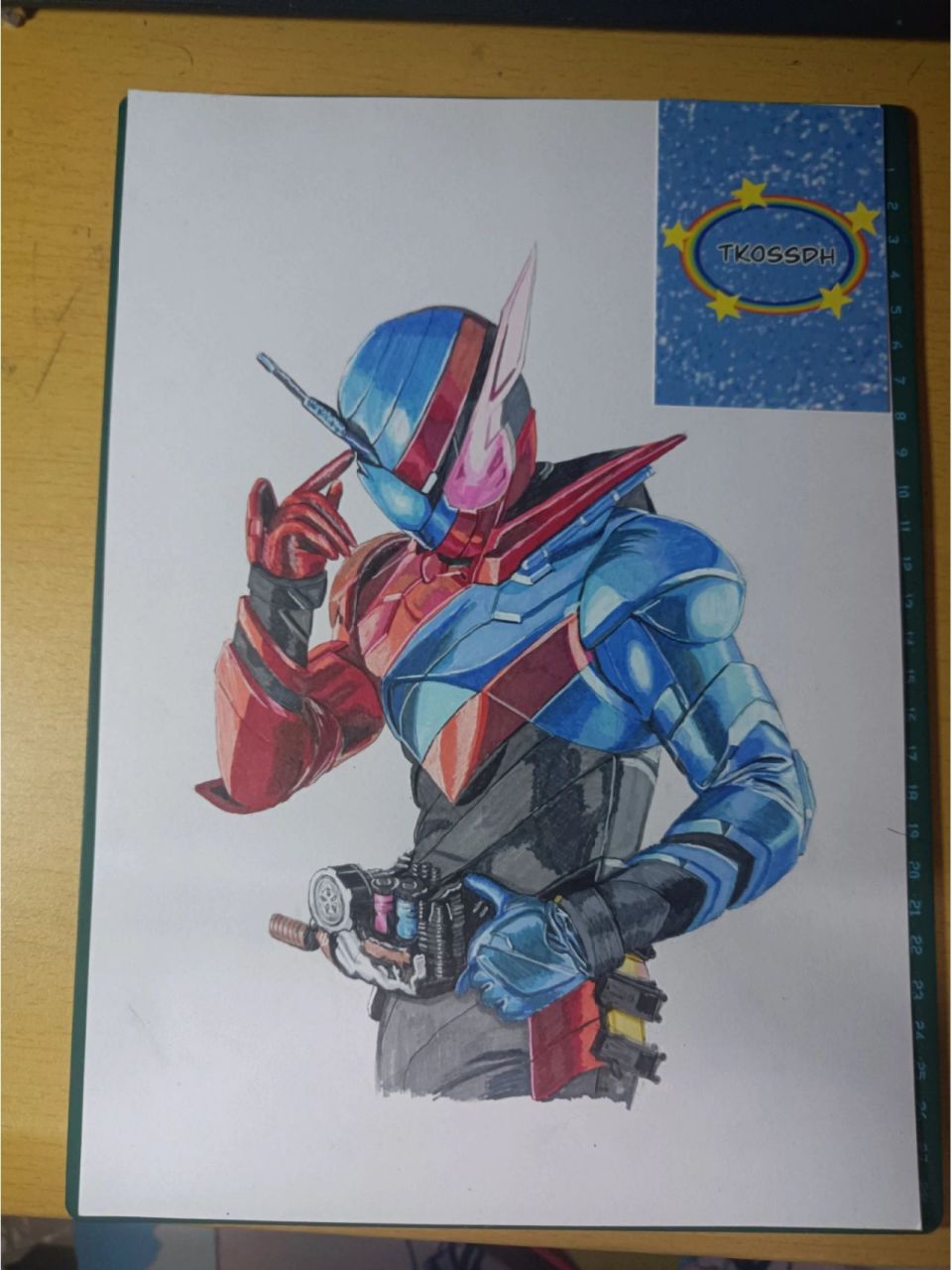 假面骑士build马克笔纯手绘 战兔嘿嘿嘿,个人绘画风格