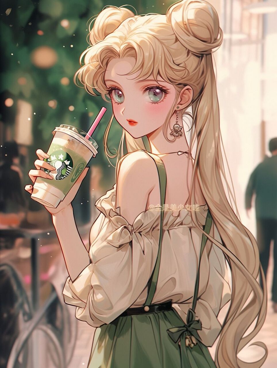 壁纸 24|没人能躲过咖啡诱惑75美少女也是 原来,美少女战士战士