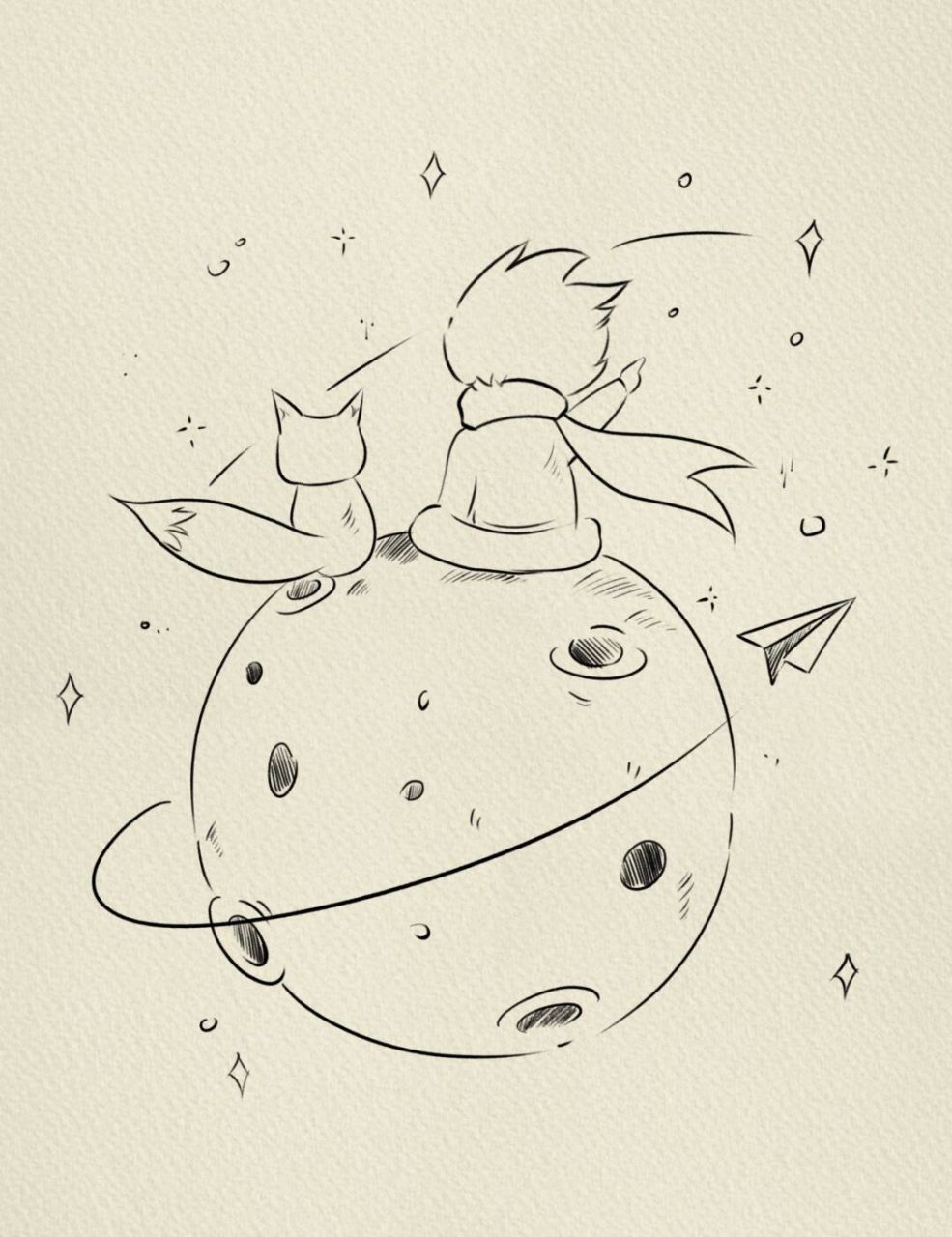 画画的日常# #简笔画教程# #寻找小红书绘画大神# #小王子# #小王佑