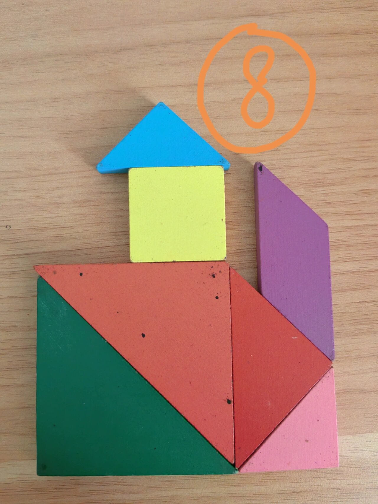 我用七巧板拼图14种童话风小屋②