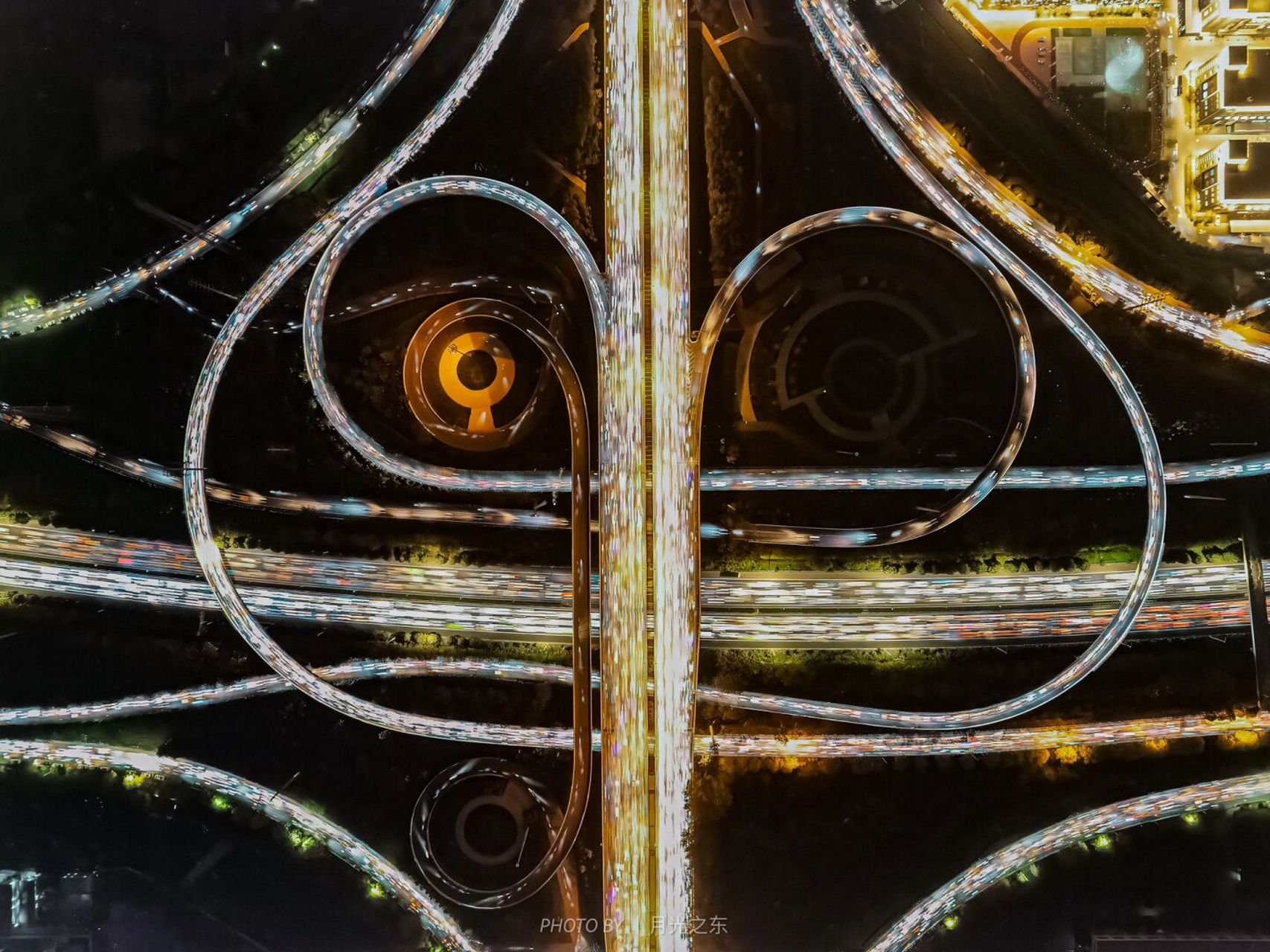 西安航拍|上帝视角下的里花水立交 西安航拍城市立交系列的第三座|里