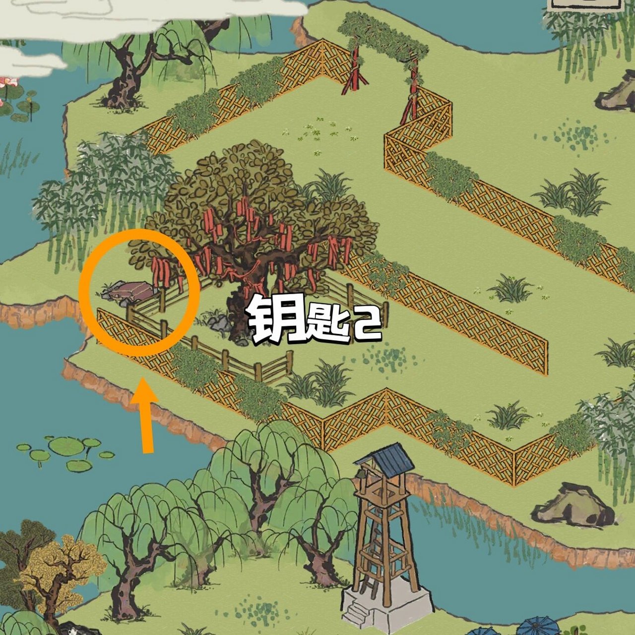江南百景图钱塘门探险钥匙宝箱攻略 这一关所有的宝箱和钥匙都比较