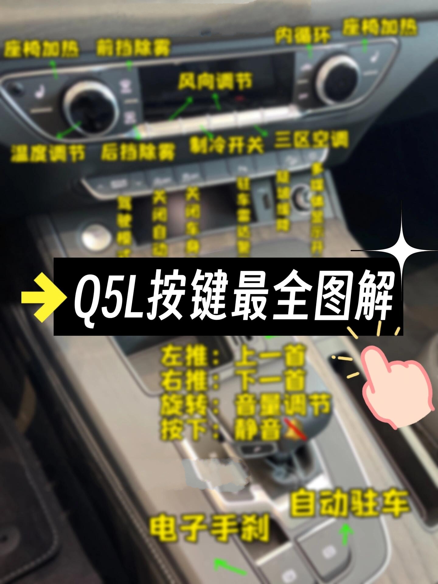 建议收藏|新手一看就会的奥迪q5l按键图解