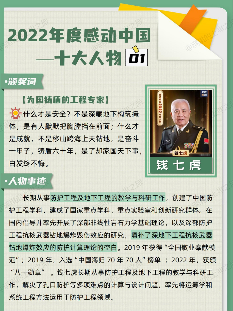 942023感动中国十大人物(上)    感动中国十大人物,颁奖词和人物