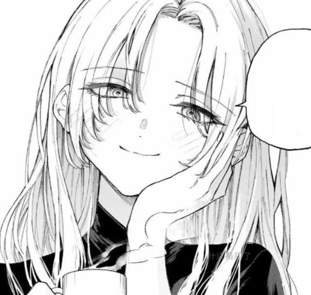 丧系黑白色女头像