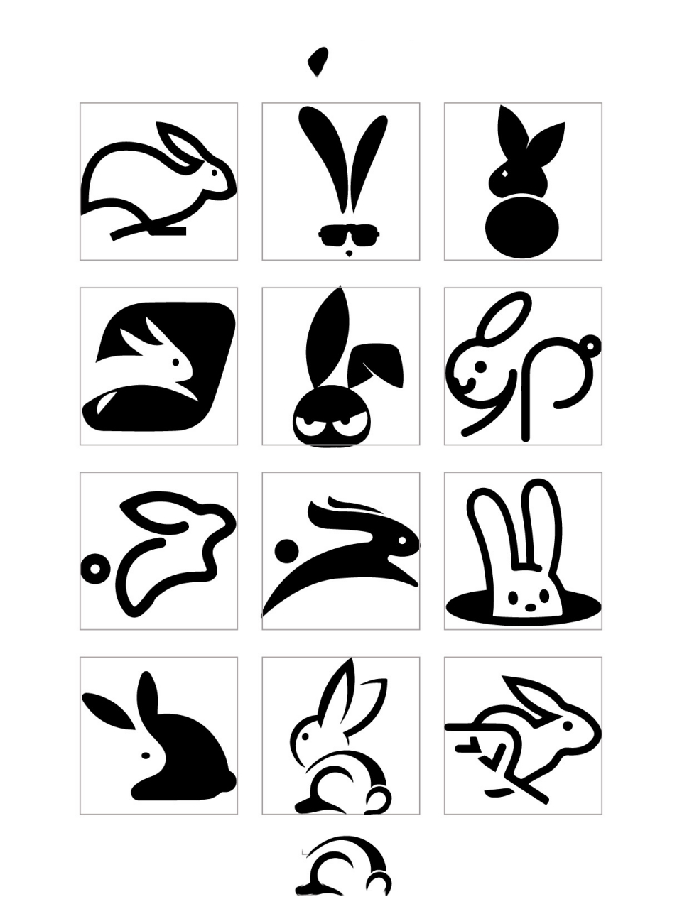 logo | 以兔子为主题的动物类logo设计 9292 以兔子或者是其他