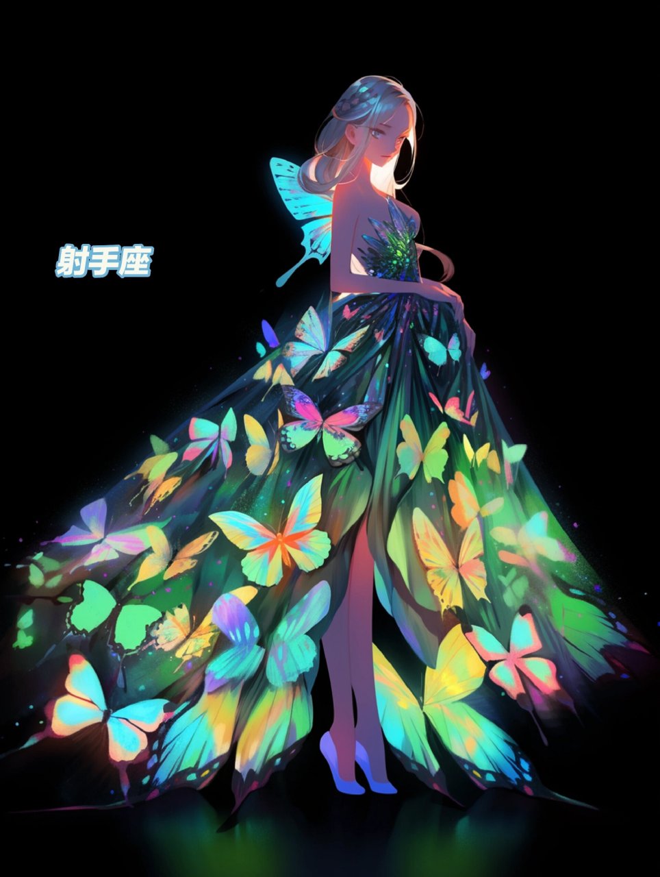 裙子素材|十二星座专属梦幻蝴蝶裙 白羊座:火焰般的热情,让你在蝴蝶裙