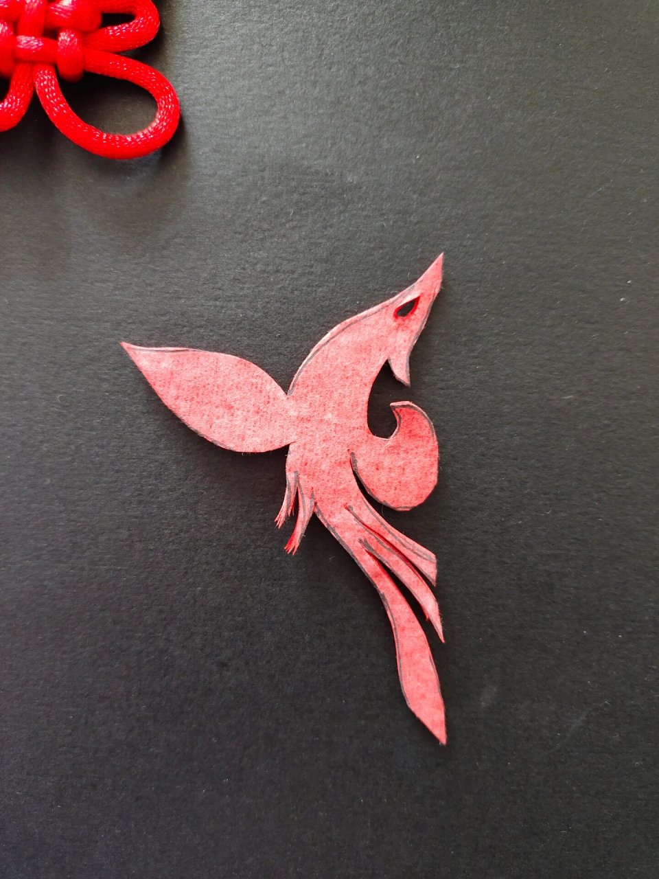 每日一剪|简易版 凤舞九天 二次创作 凤舞九天 五折剪纸