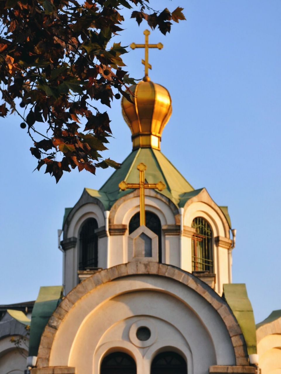 武汉史迹|汉口东正教堂 汉口东正教堂原名阿列克桑德涅夫堂,砖石结构