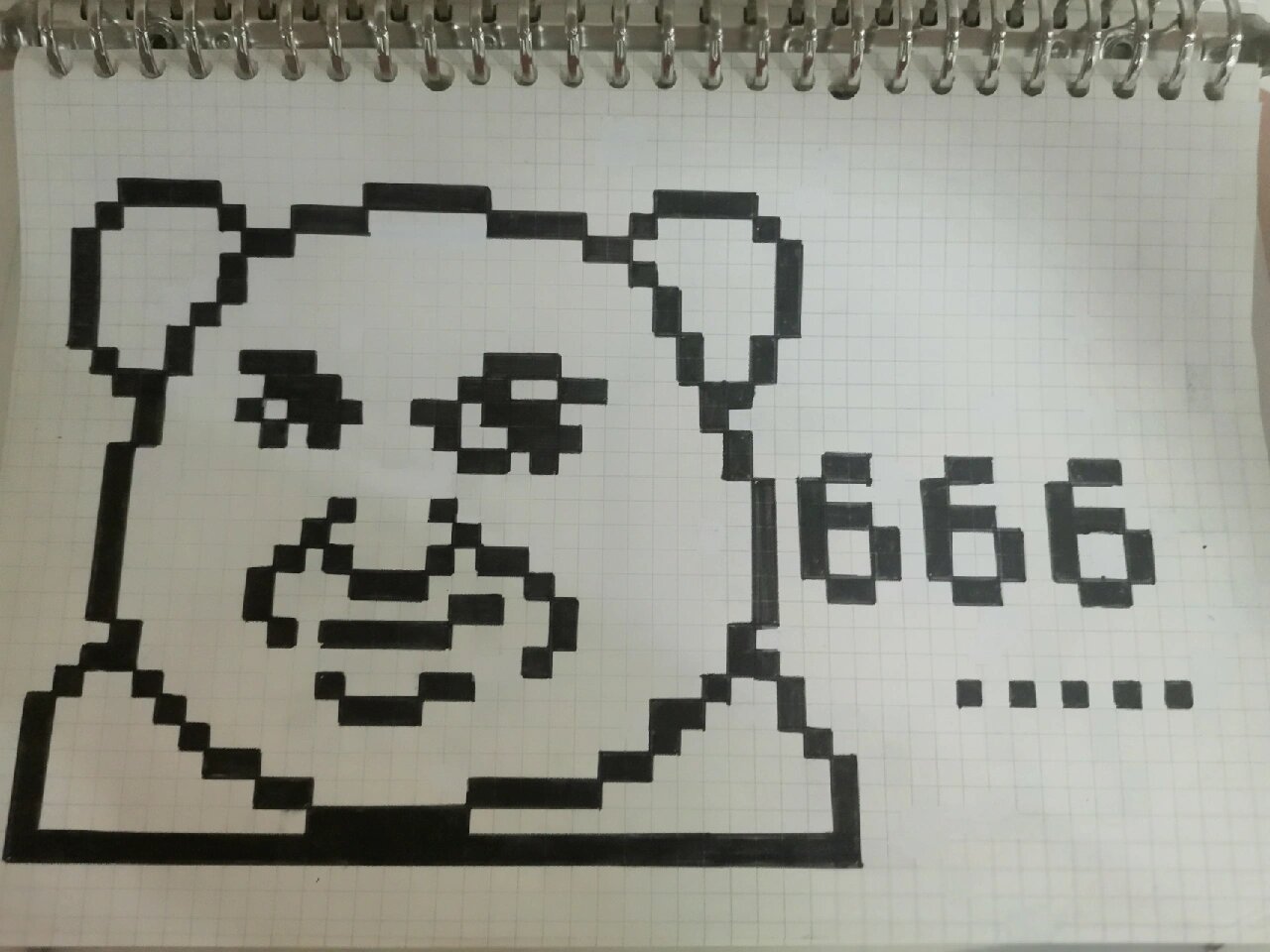 熊猫表情包像素画