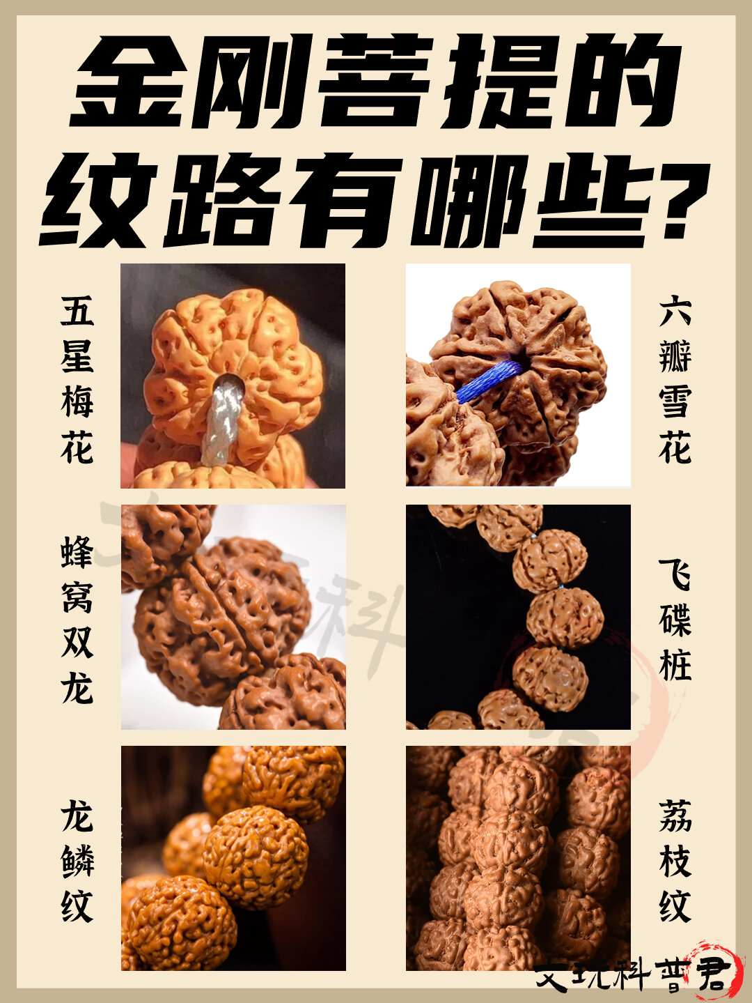 文玩科普鉴定|金刚菩提纹路有哪些