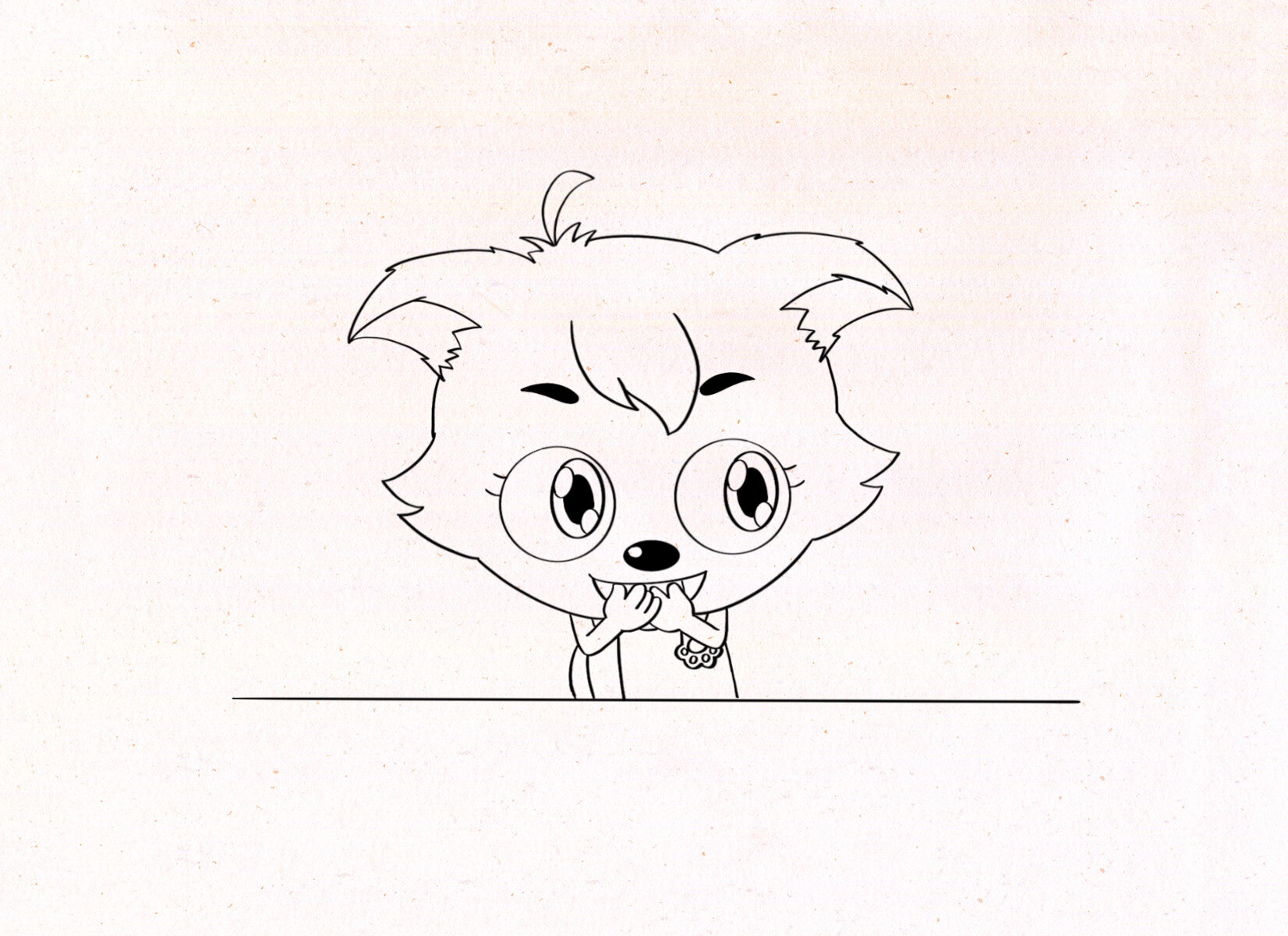 简笔画带色彩 小灰灰和小香香的情头 含过程 小灰灰和小香香也太可爱