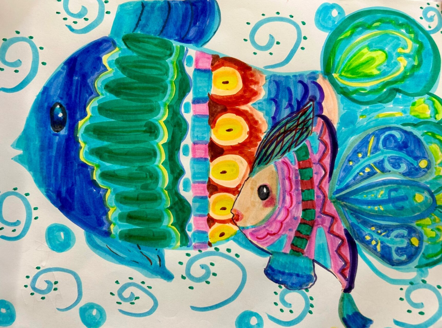 四年级美术《鱼的纹样》