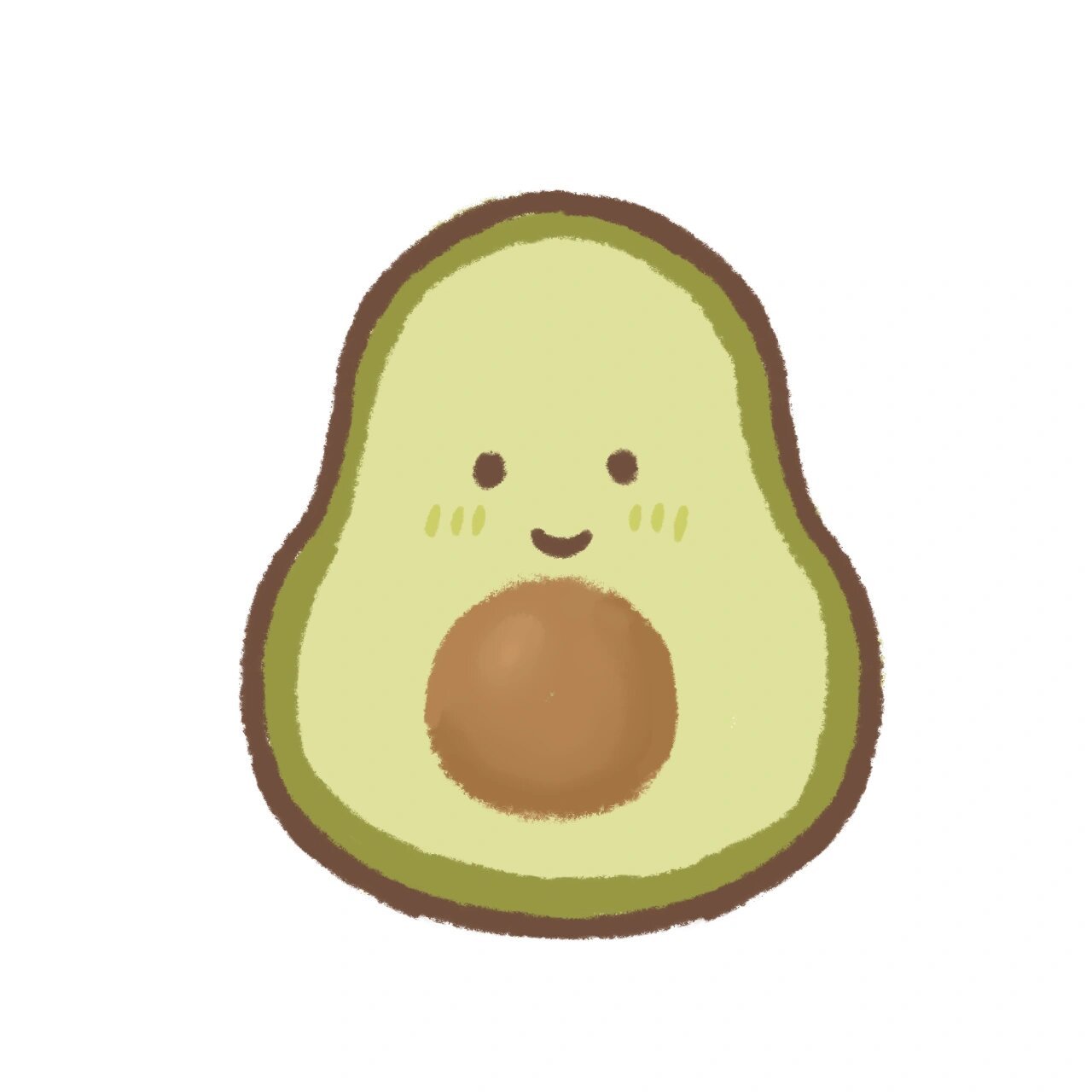 牛油果头像请查收! 胖胖乎乎的牛油果.