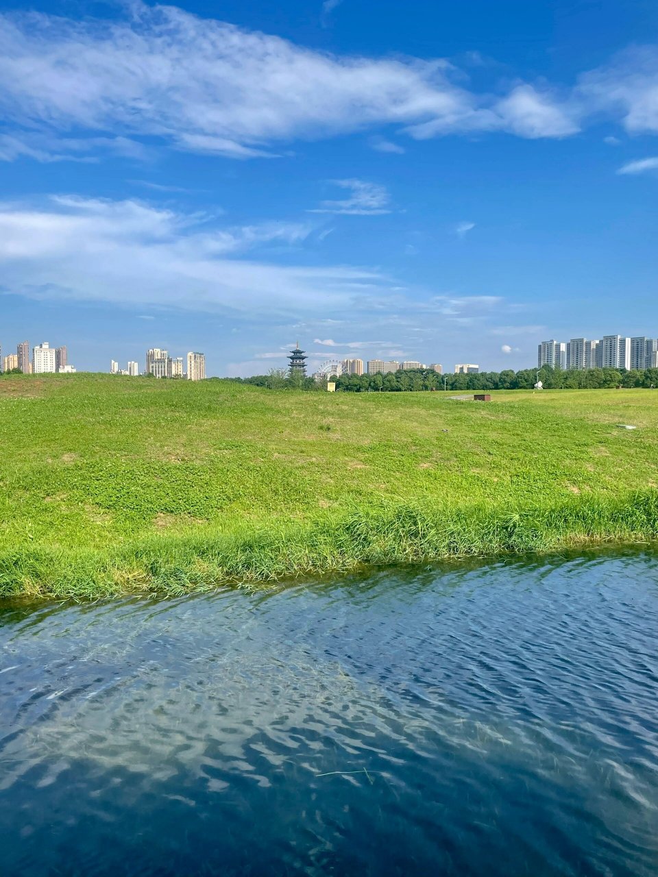 吹爆长沙洋湖湿地公园,真的好美啊!
