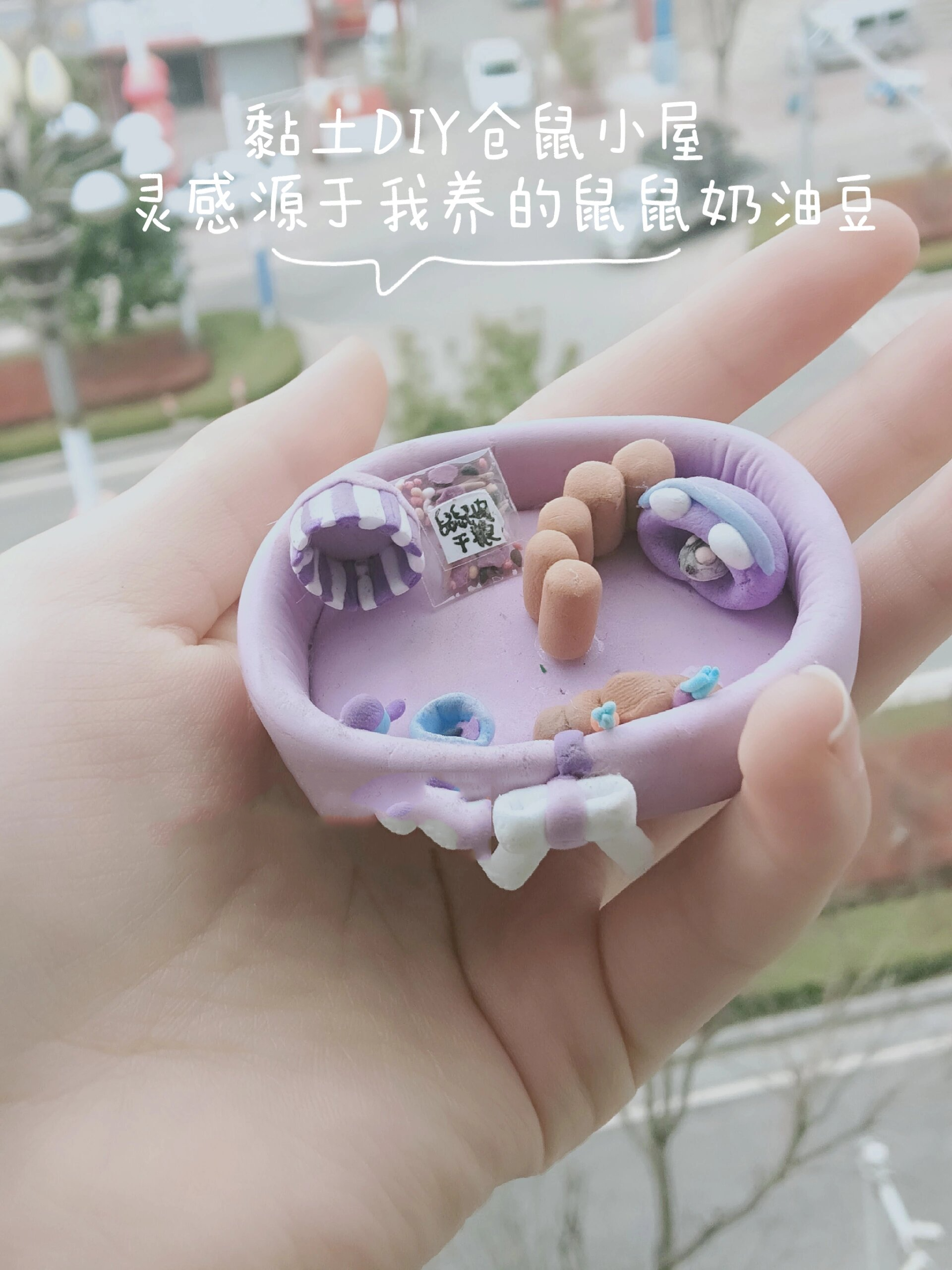 粘土diy仓鼠小屋 我还有一个小号 ,在上面发了我的鼠鼠的日常,希望