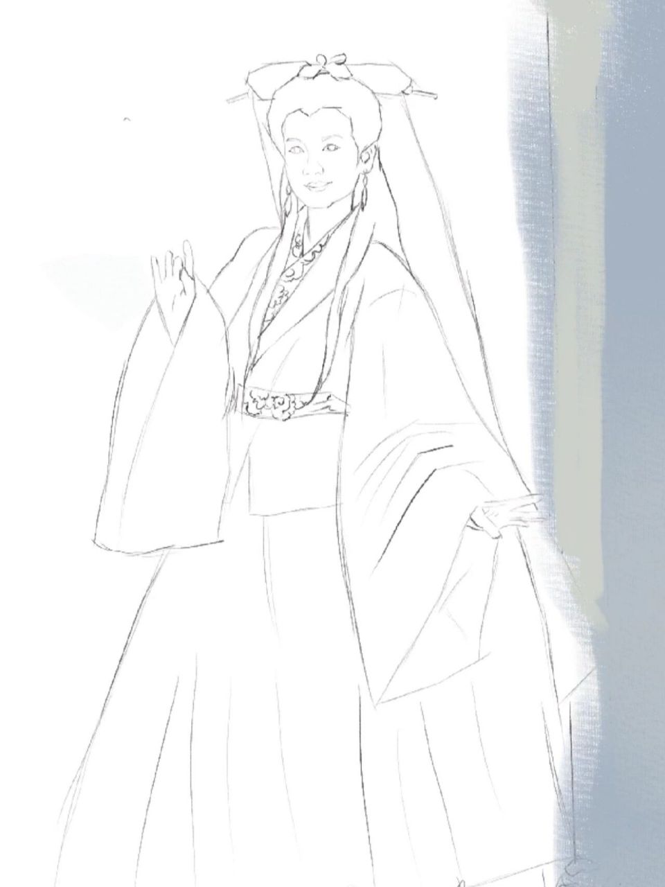 画白娘子白素贞     画了张白娘子,重现经典神话,这回大家觉得画的像