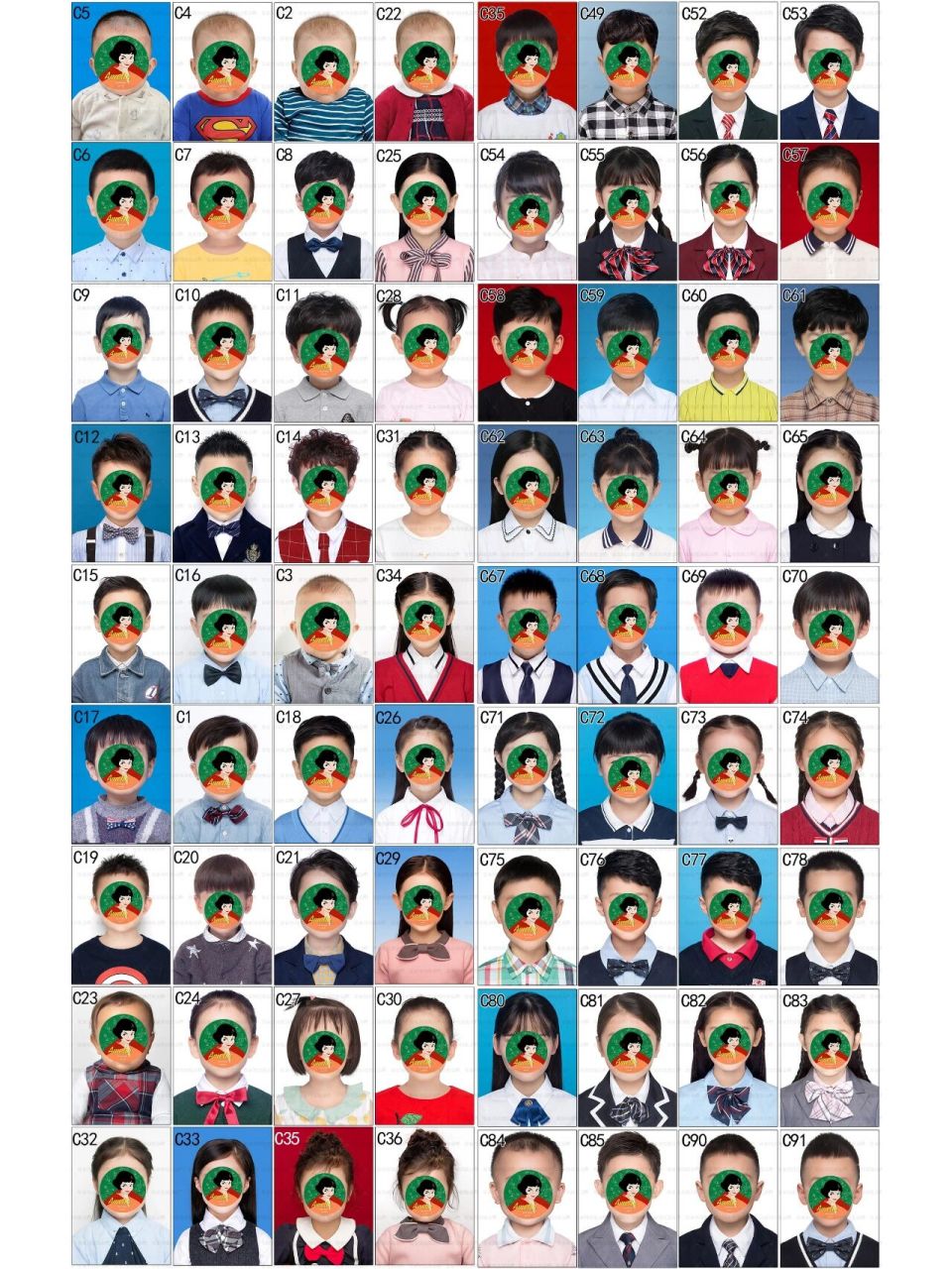 ps证件照,入学照,社保证件照,身份证证件照,婴儿证件照,儿童证件照,换