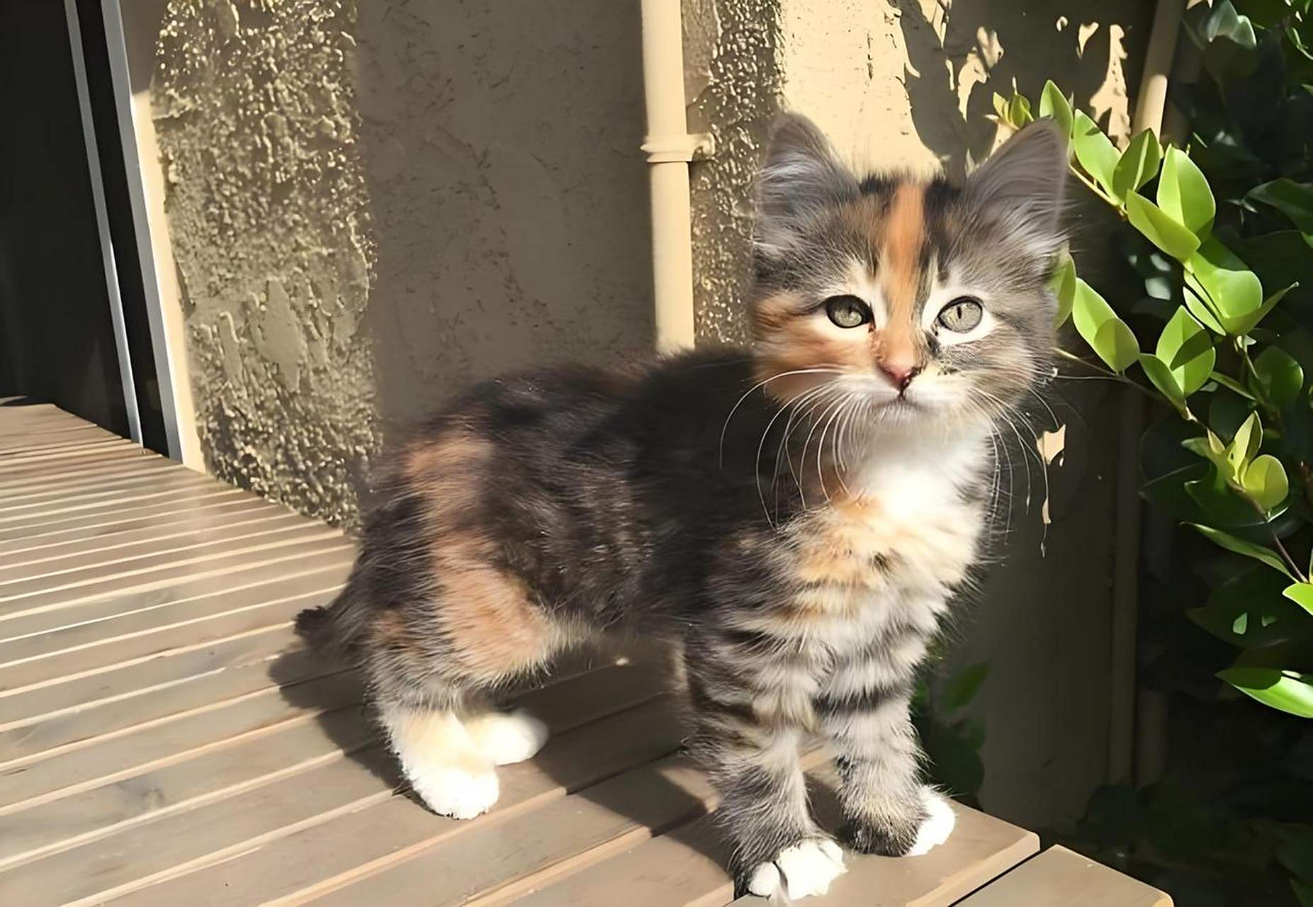 名称由来与外观  名称:玳瑁猫的名字来源于海龟的一